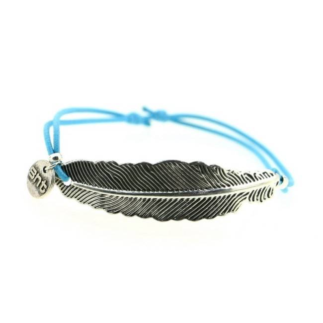 PULSERA GOMA HOJA METAL