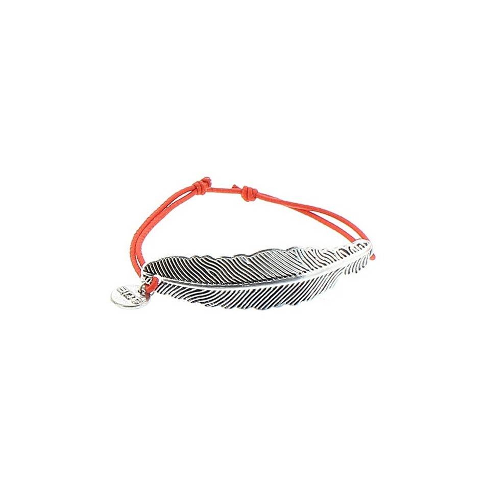 PULSERA GOMA HOJA METAL