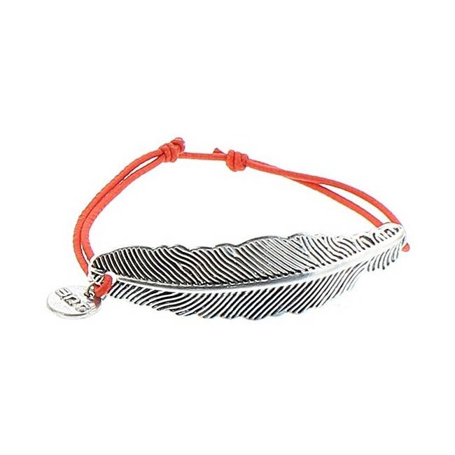 PULSERA GOMA HOJA METAL