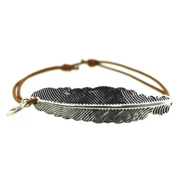 METAL LEAF ELASTIC BRACELET