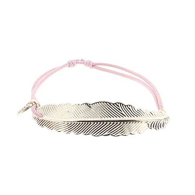 METAL LEAF ELASTIC BRACELET