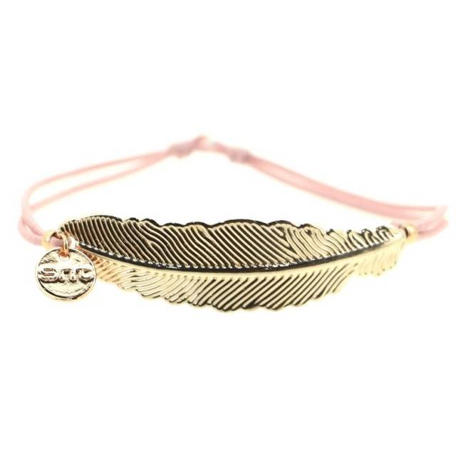 PULSERA GOMA HOJA METAL