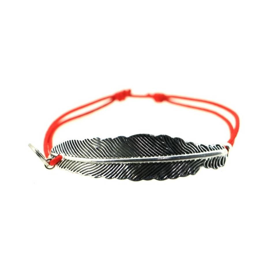 PULSERA GOMA HOJA METAL
