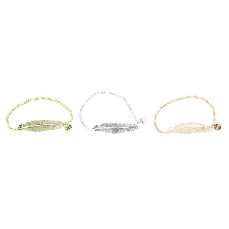 METAL LEAF BEADS BRACELET 2