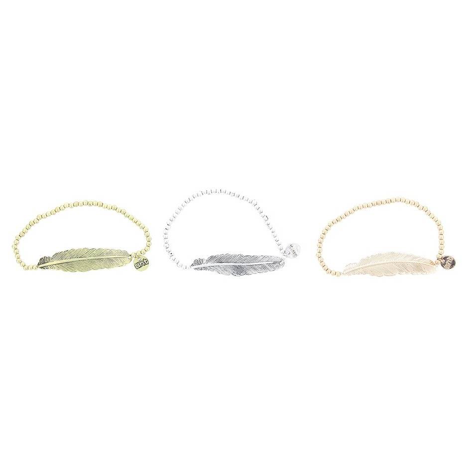 PULSERA CUENTAS HOJA METAL