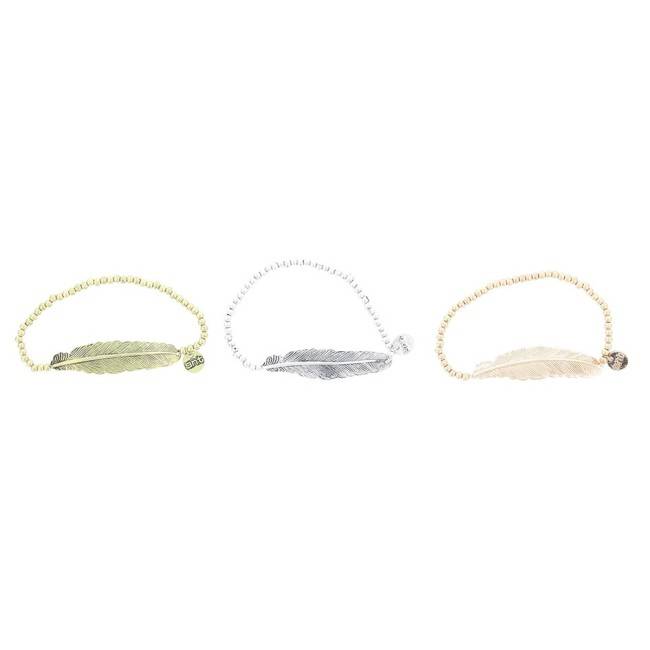METAL LEAF BEADS BRACELET
