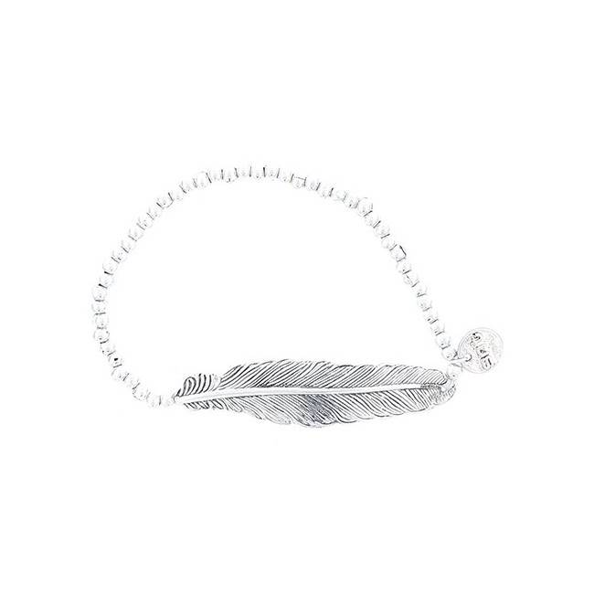 METAL LEAF BEADS BRACELET
