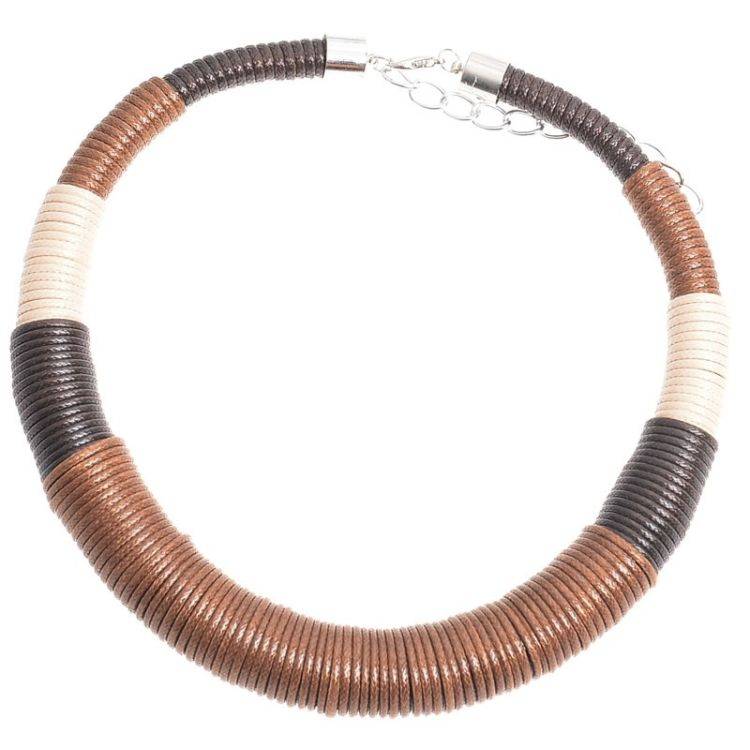 THREADED CORDS SHORT NECKLACE