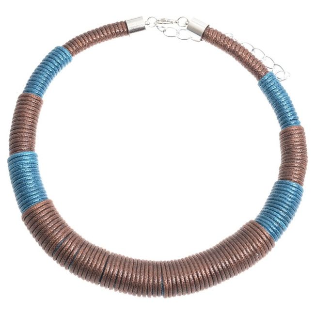 THREADED CORDS SHORT NECKLACE