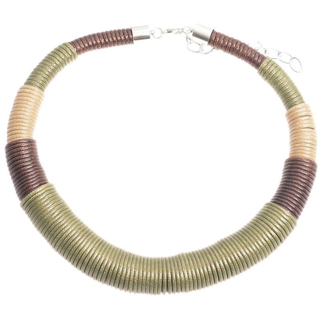 THREADED CORDS SHORT NECKLACE