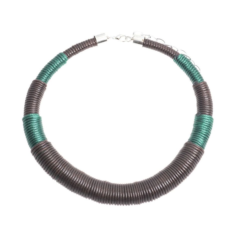 THREADED CORDS SHORT NECKLACE