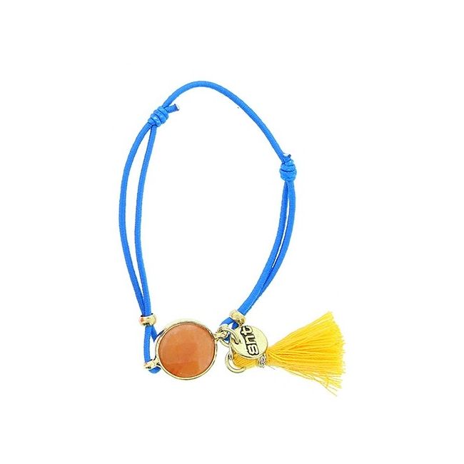 PULSERA GOMITA PIEDRA FLECO