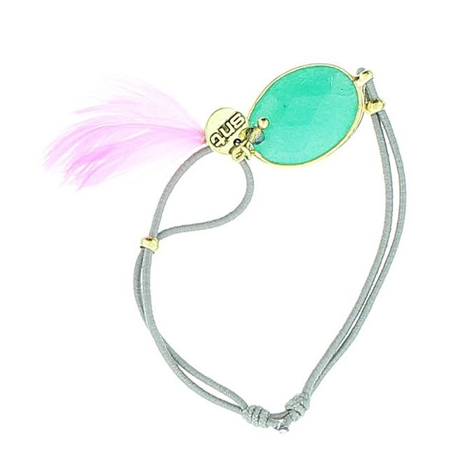 ELASTIC FACETED STONE BRACELET