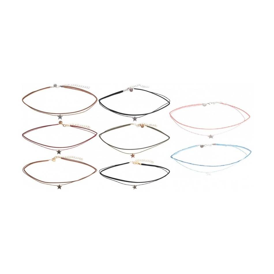 SUEDE CHOKER WITH STAR PENDANT