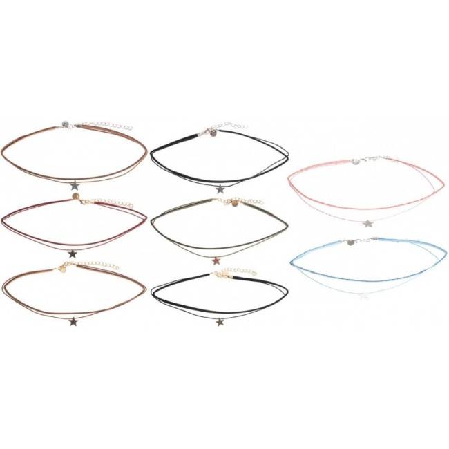SUEDE CHOKER WITH STAR PENDANT