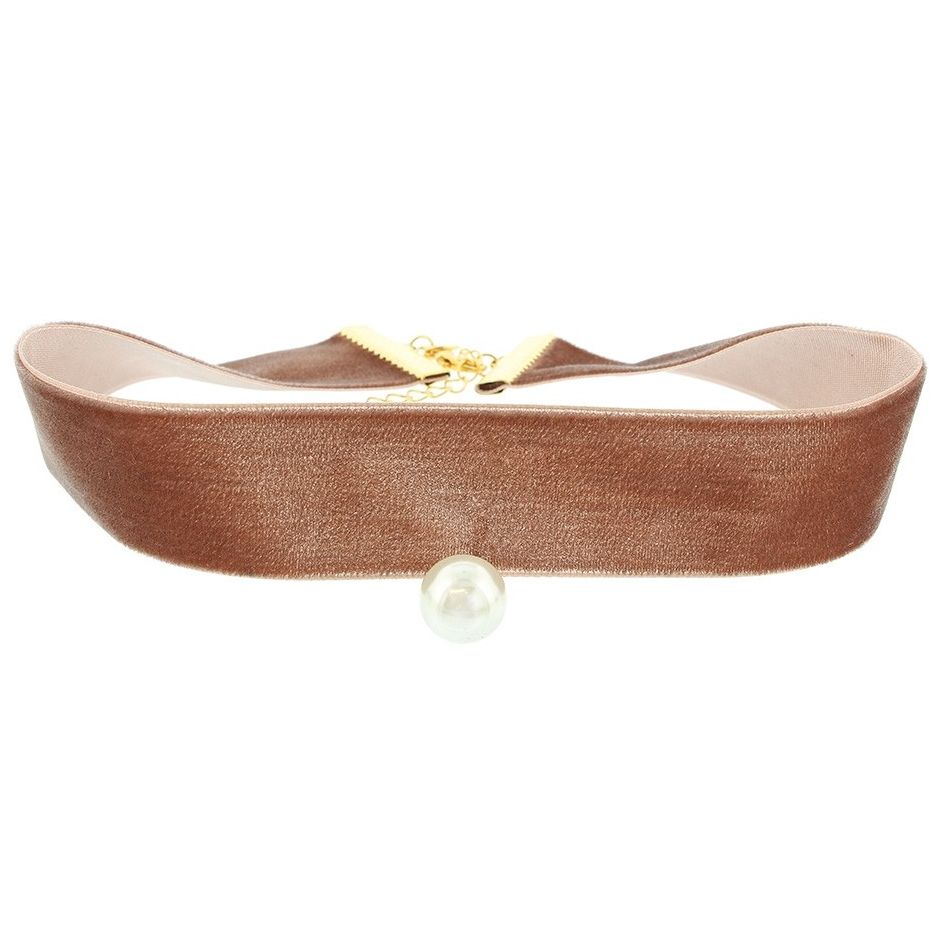 CHOKER TERCIOPELO PERLA COLGANTE