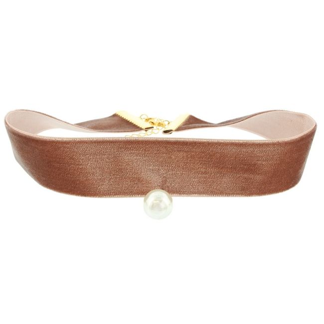 CHOKER TERCIOPELO PERLA COLGANTE