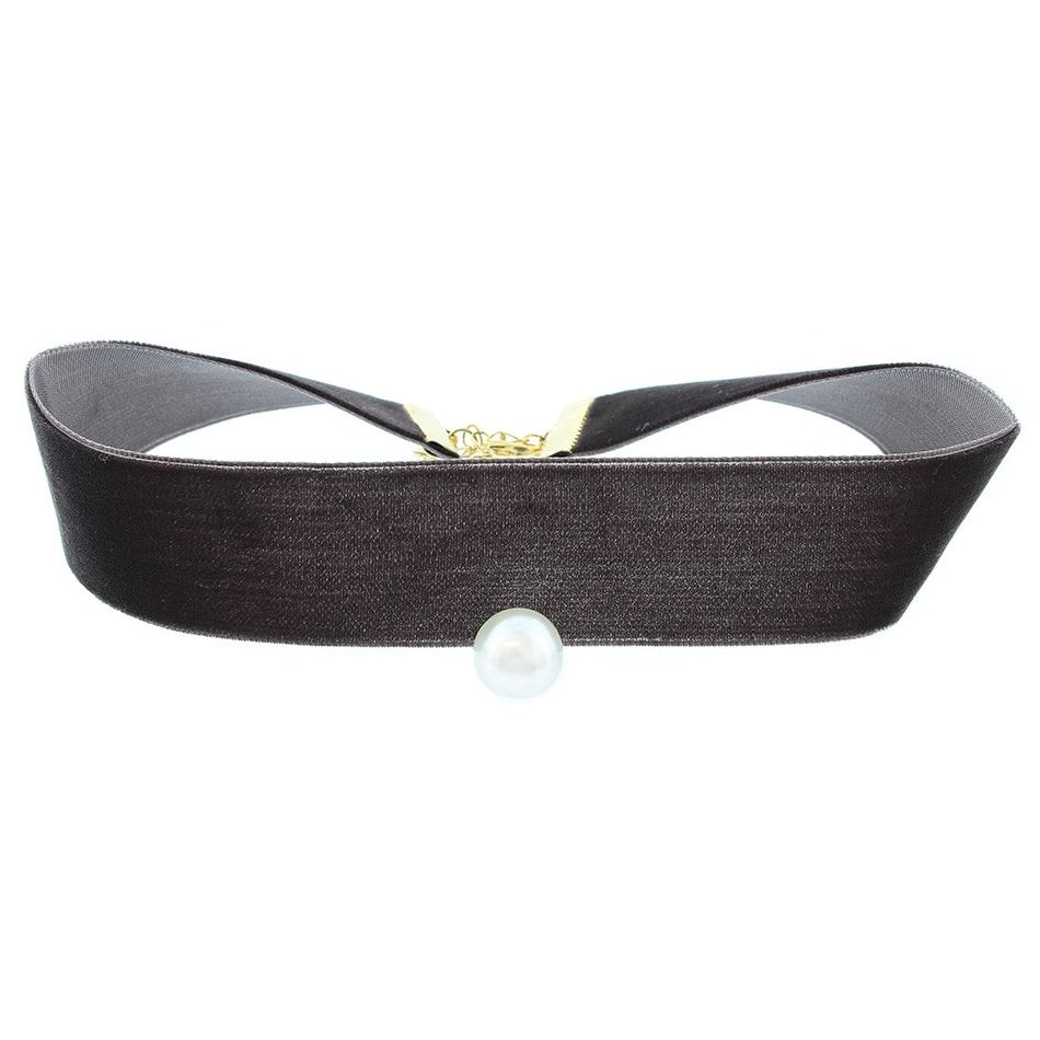 PENDANT PEARL VELVET CHOKER