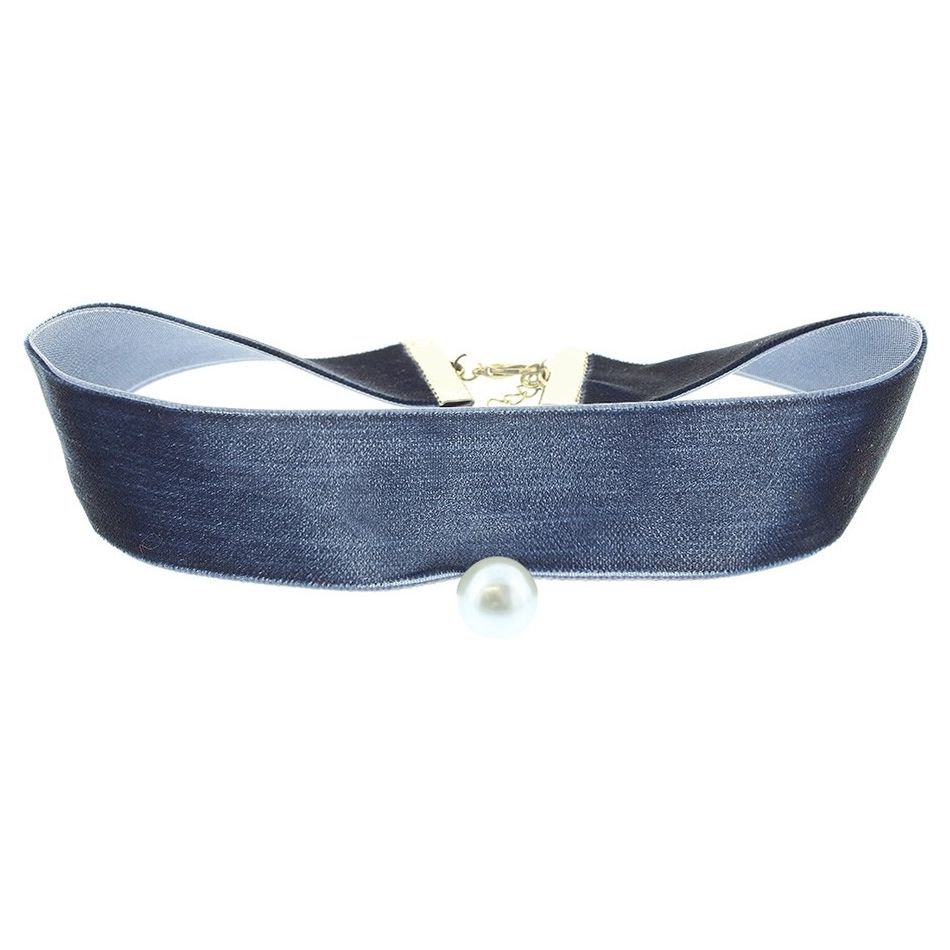 PENDANT PEARL VELVET CHOKER