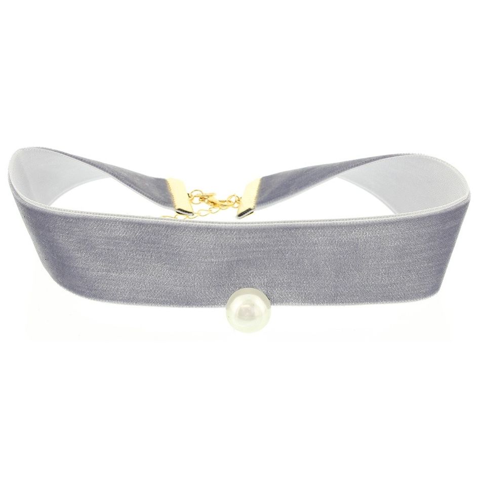 CHOKER TERCIOPELO PERLA COLGANTE