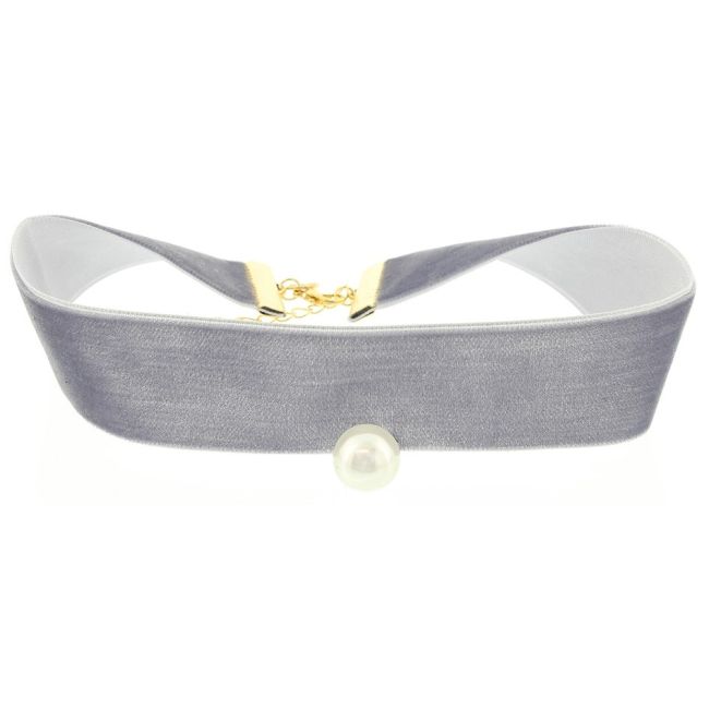 CHOKER TERCIOPELO PERLA COLGANTE