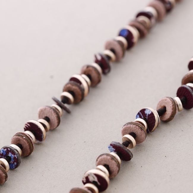 LONG SUEDE LEATHER NECKLACE