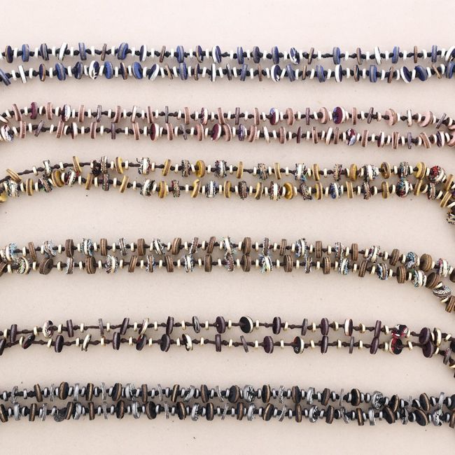LONG SUEDE LEATHER NECKLACE
