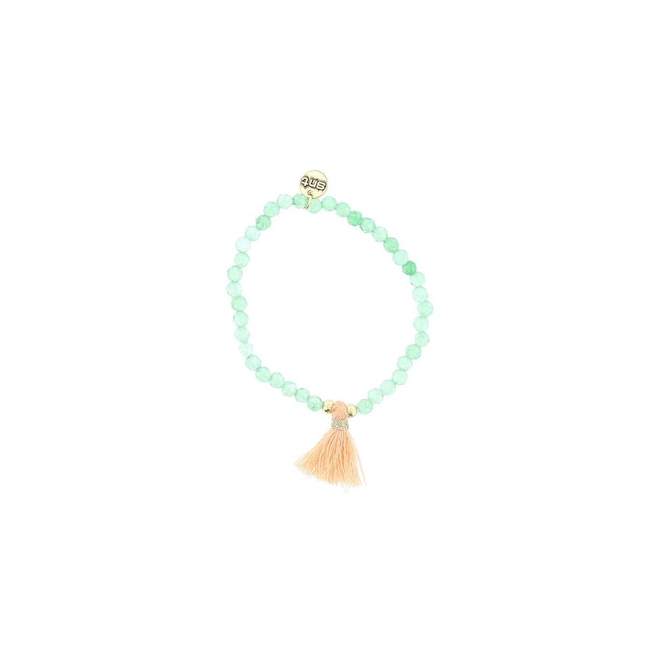 FRINGED STONE BEADS BRACELET