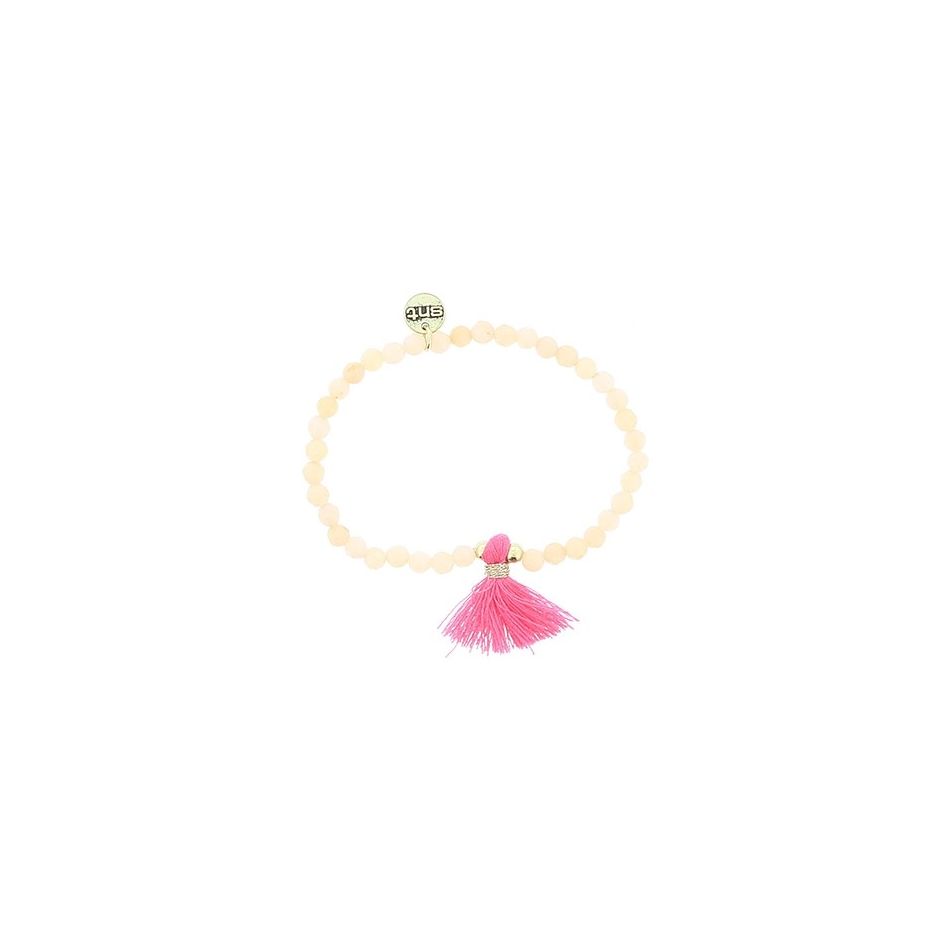 PULSERA CUENTAS PIEDRAS FLECO