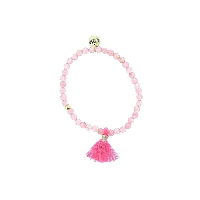 FRINGED FACETED BEADS BRACELET