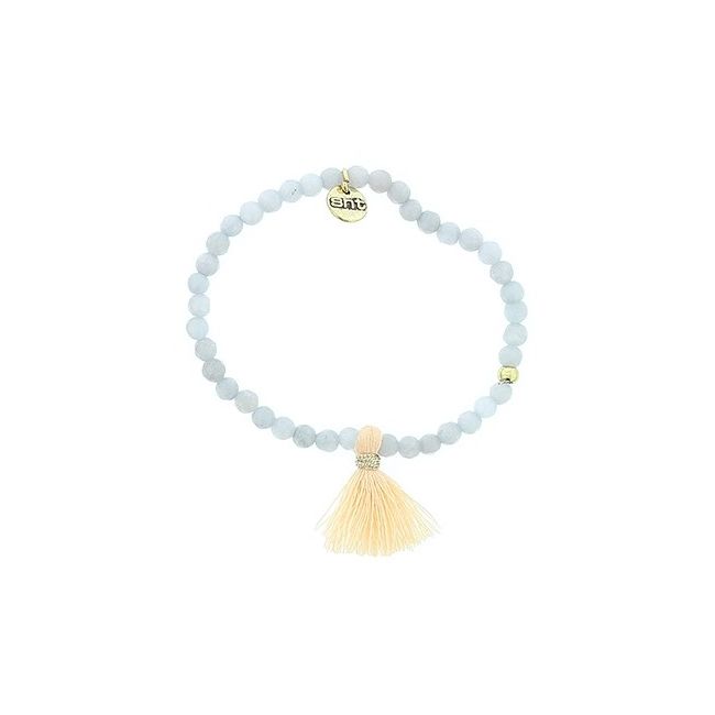 FRINGED FACETED BEADS BRACELET