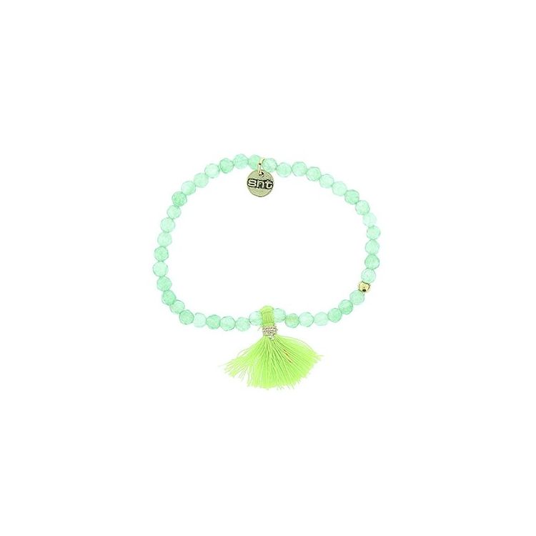 FRINGED FACETED BEADS BRACELET