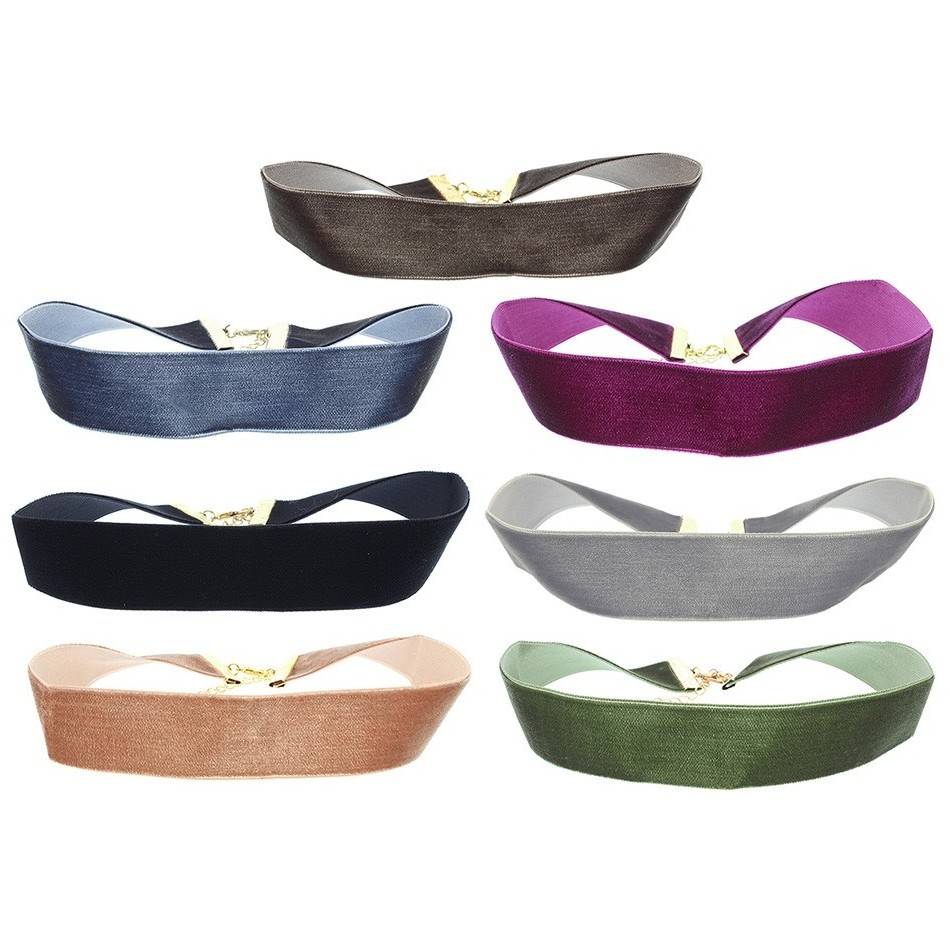 WIDE VELVET CHOKER 2.5CM