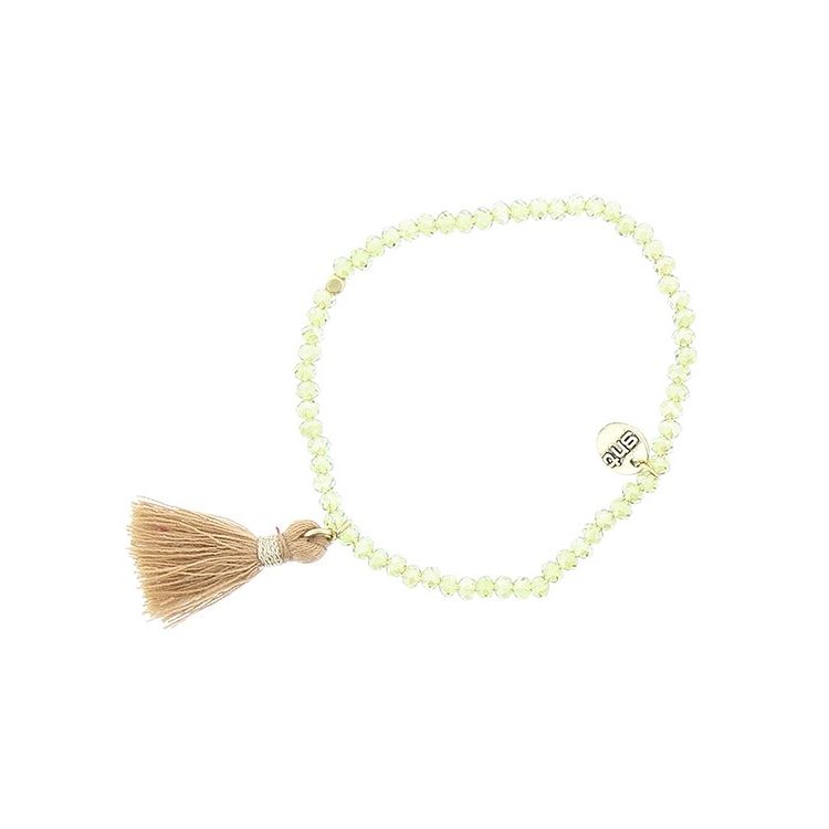 PULSERA CUENTAS FACETADAS FLECO