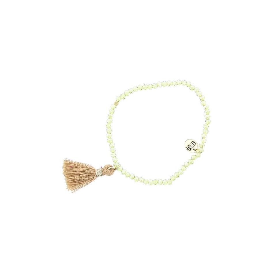 FRINGED FACETED BEADS BRACELET