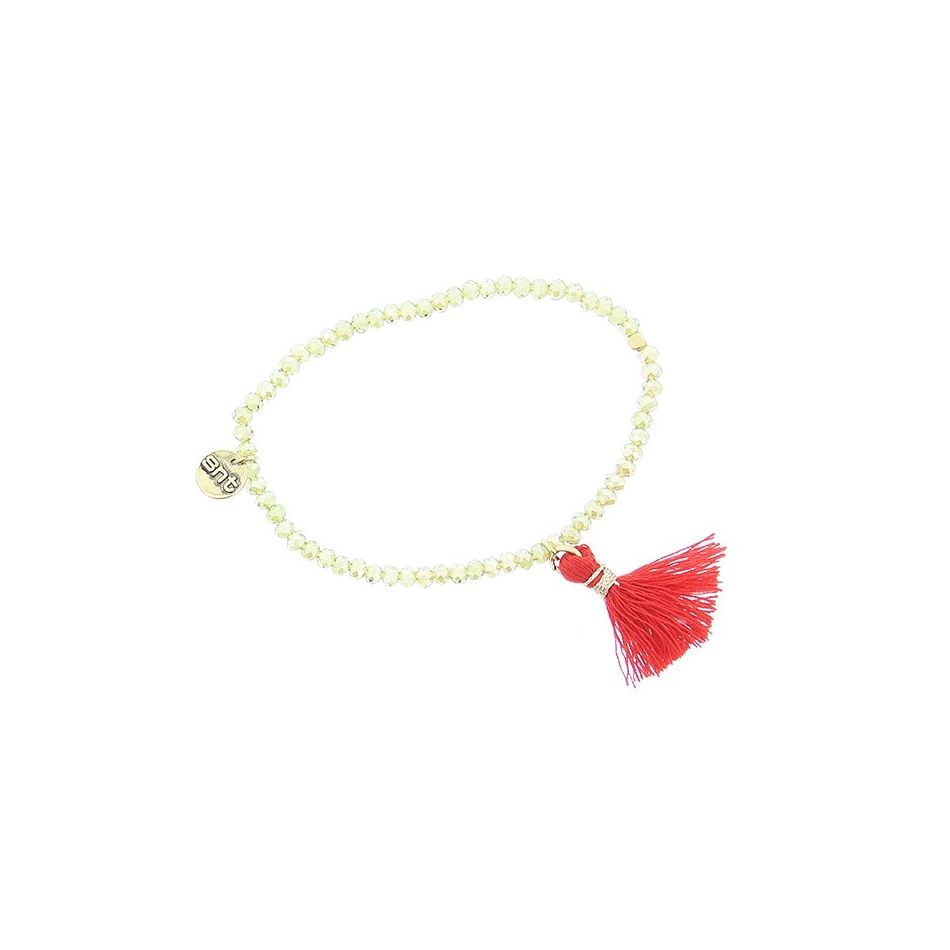 FRINGED FACETED BEADS BRACELET