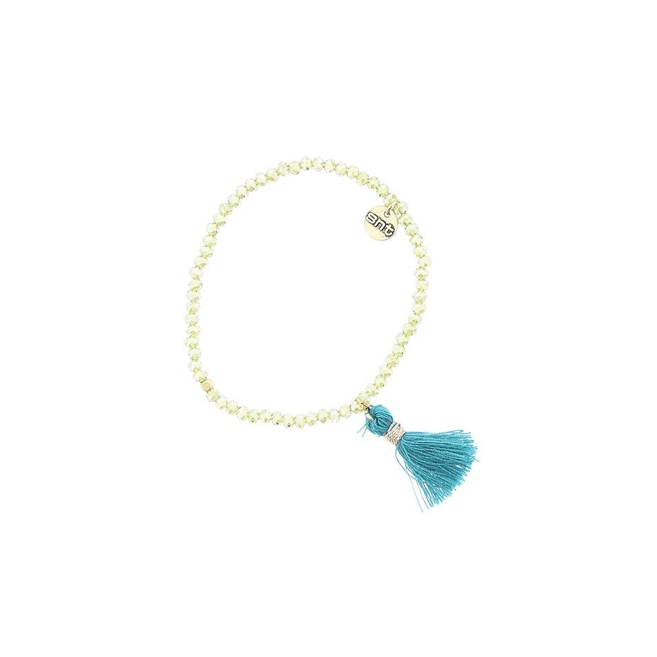FRINGED FACETED BEADS BRACELET