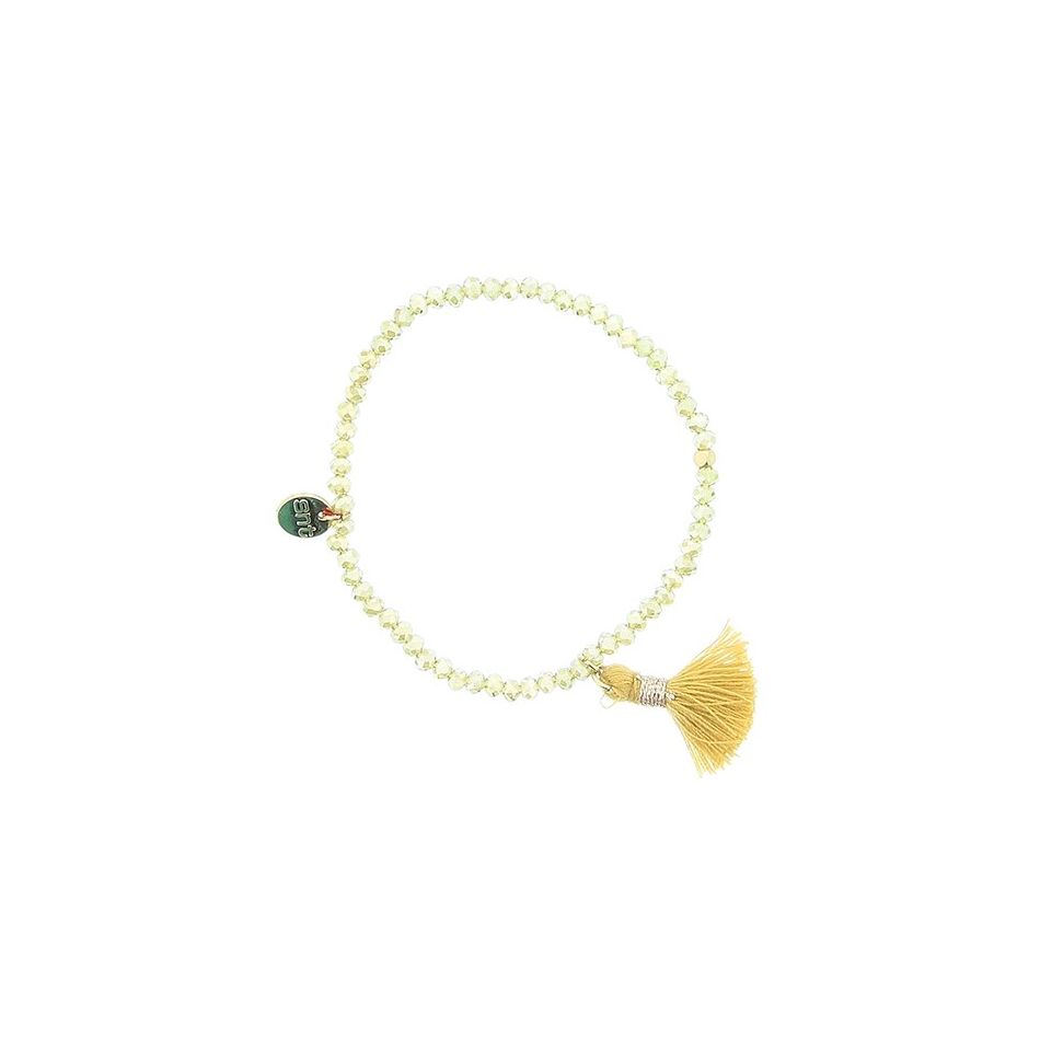 FRINGED FACETED BEADS BRACELET