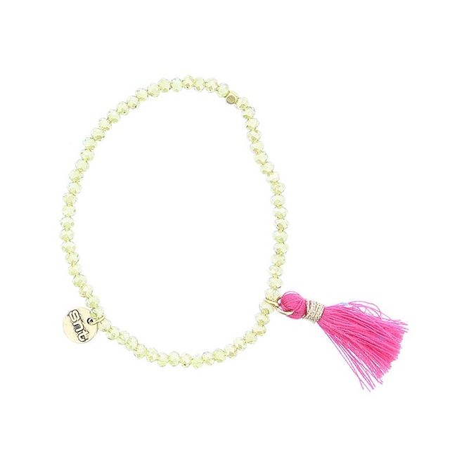 FRINGED FACETED BEADS BRACELET