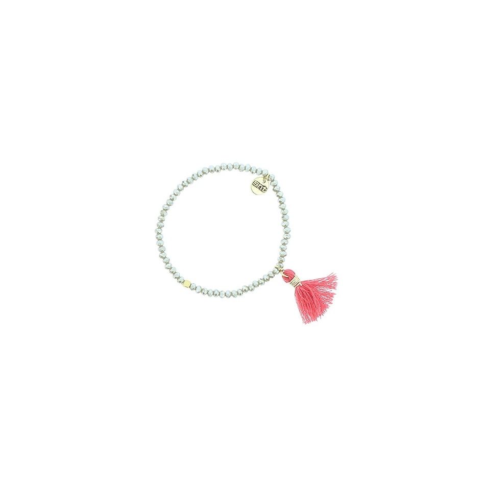FRINGED FACETED BEADS BRACELET