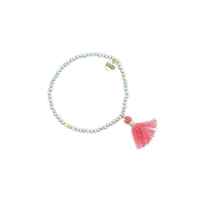 FRINGED FACETED BEADS BRACELET