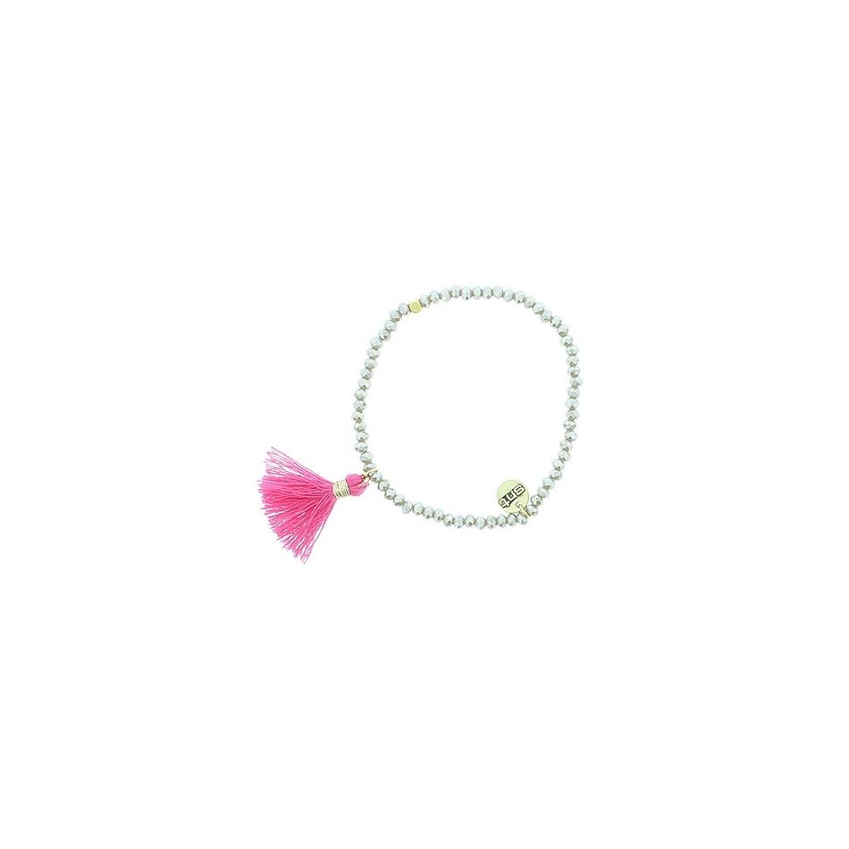 FRINGED FACETED BEADS BRACELET