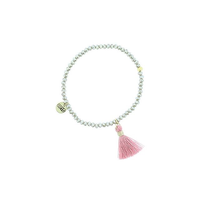 FRINGED FACETED BEADS BRACELET