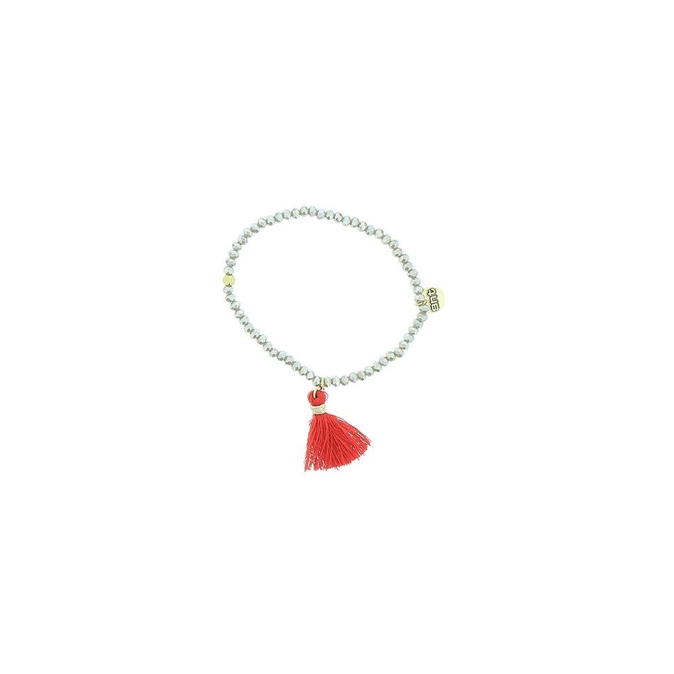 FRINGED FACETED BEADS BRACELET