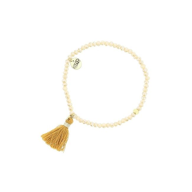 FRINGED FACETED BEADS BRACELET