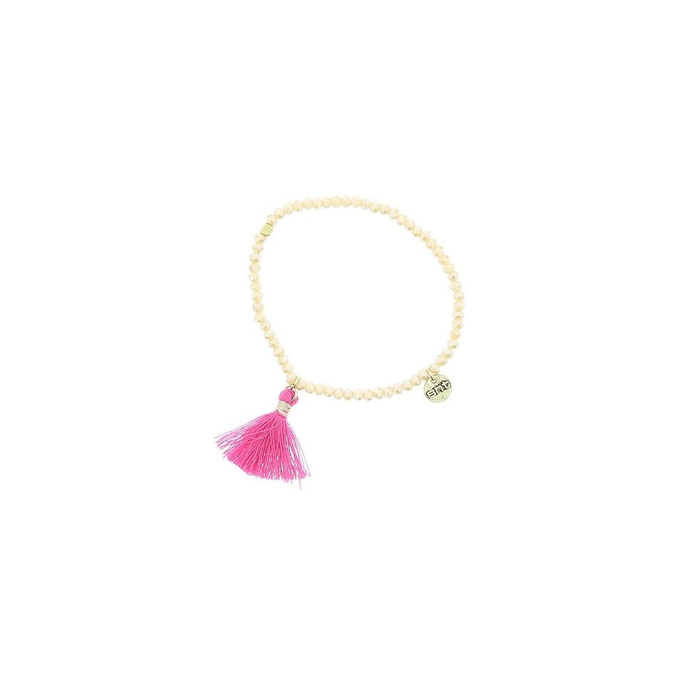 FRINGED FACETED BEADS BRACELET