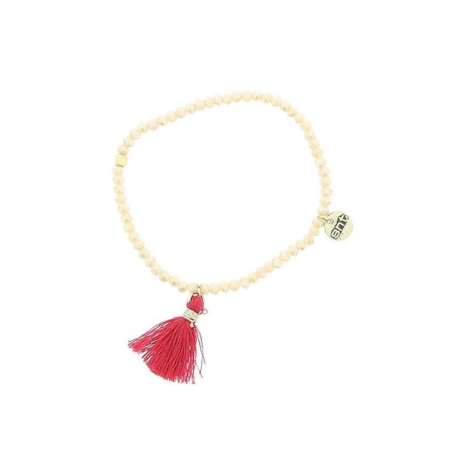 FRINGED FACETED BEADS BRACELET