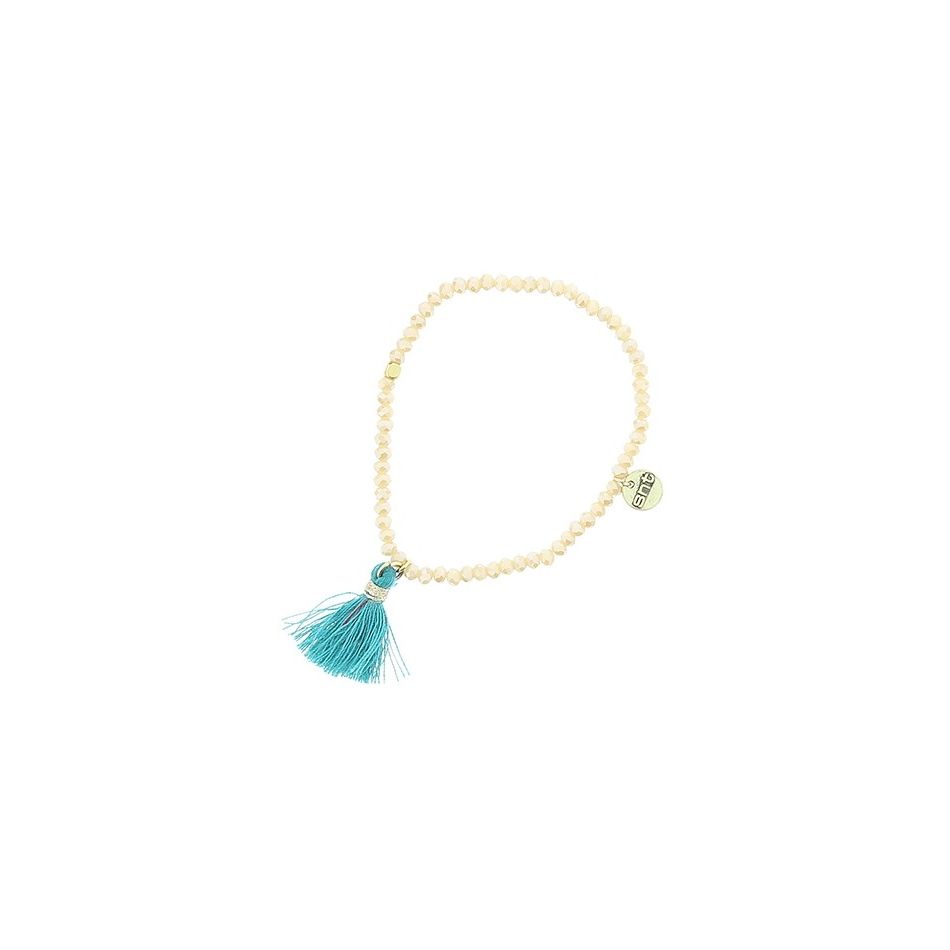 FRINGED FACETED BEADS BRACELET