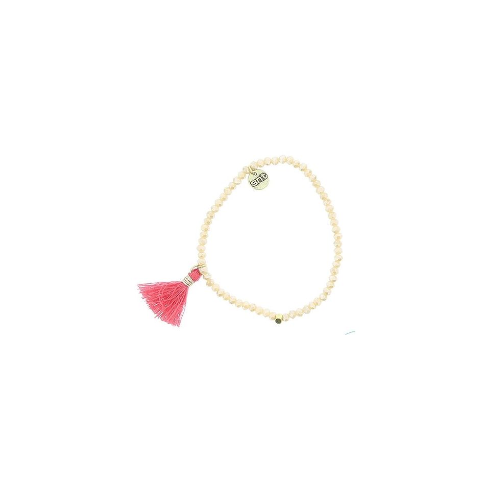 FRINGED FACETED BEADS BRACELET