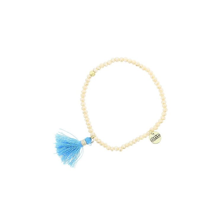 PULSERA CUENTAS FACETADAS FLECO